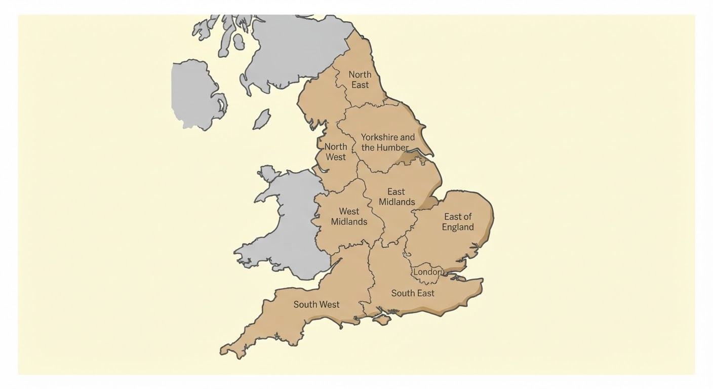 Illustrated map showing the origin of the Greyhound