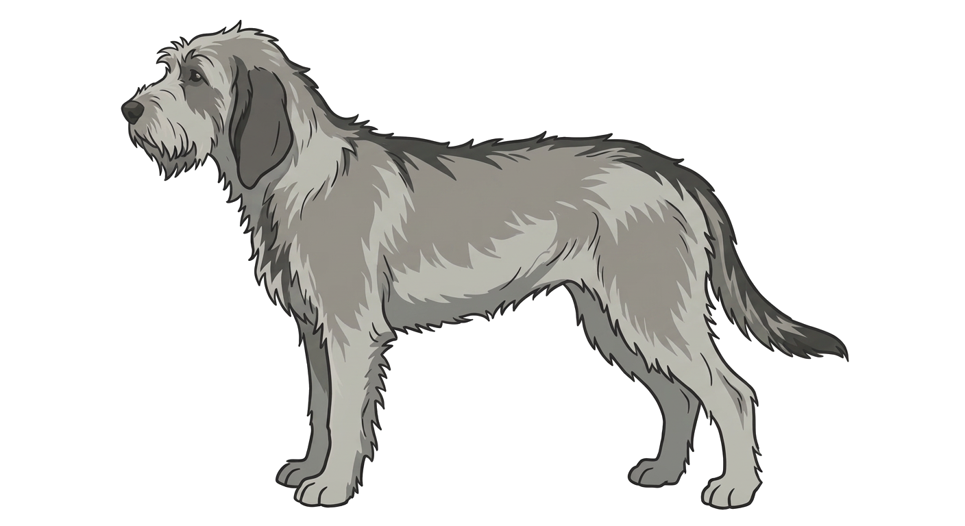 Illustration of a Wolf Grey coat