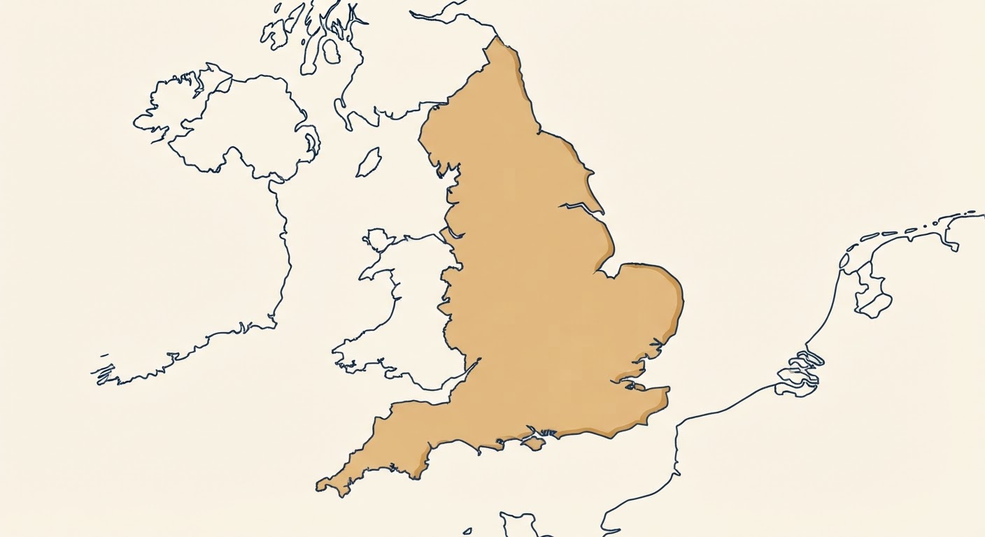 Illustrated map showing the origin of the Harrier
