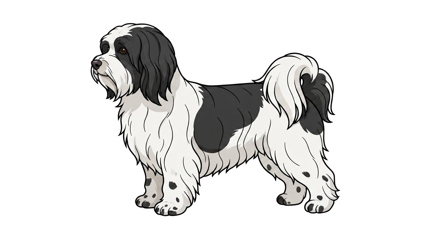 Illustration of a Parti-colour coat