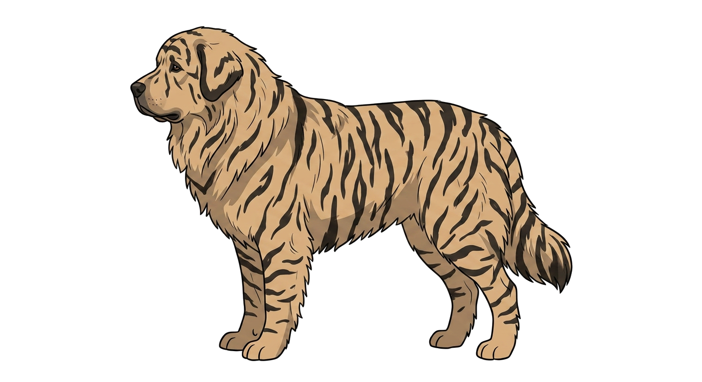 Illustration of a Brindle coat