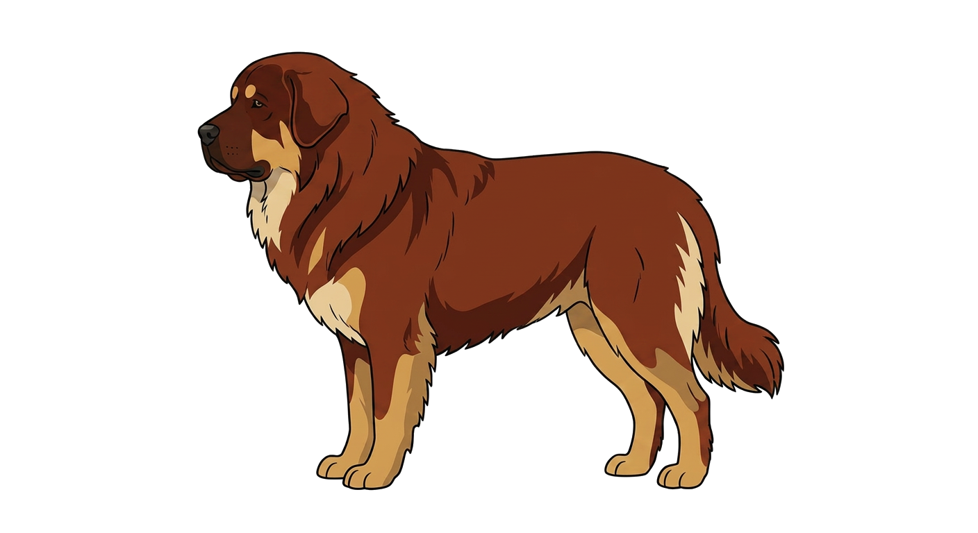 Illustration of a Fawn & Reddish-Brown coat