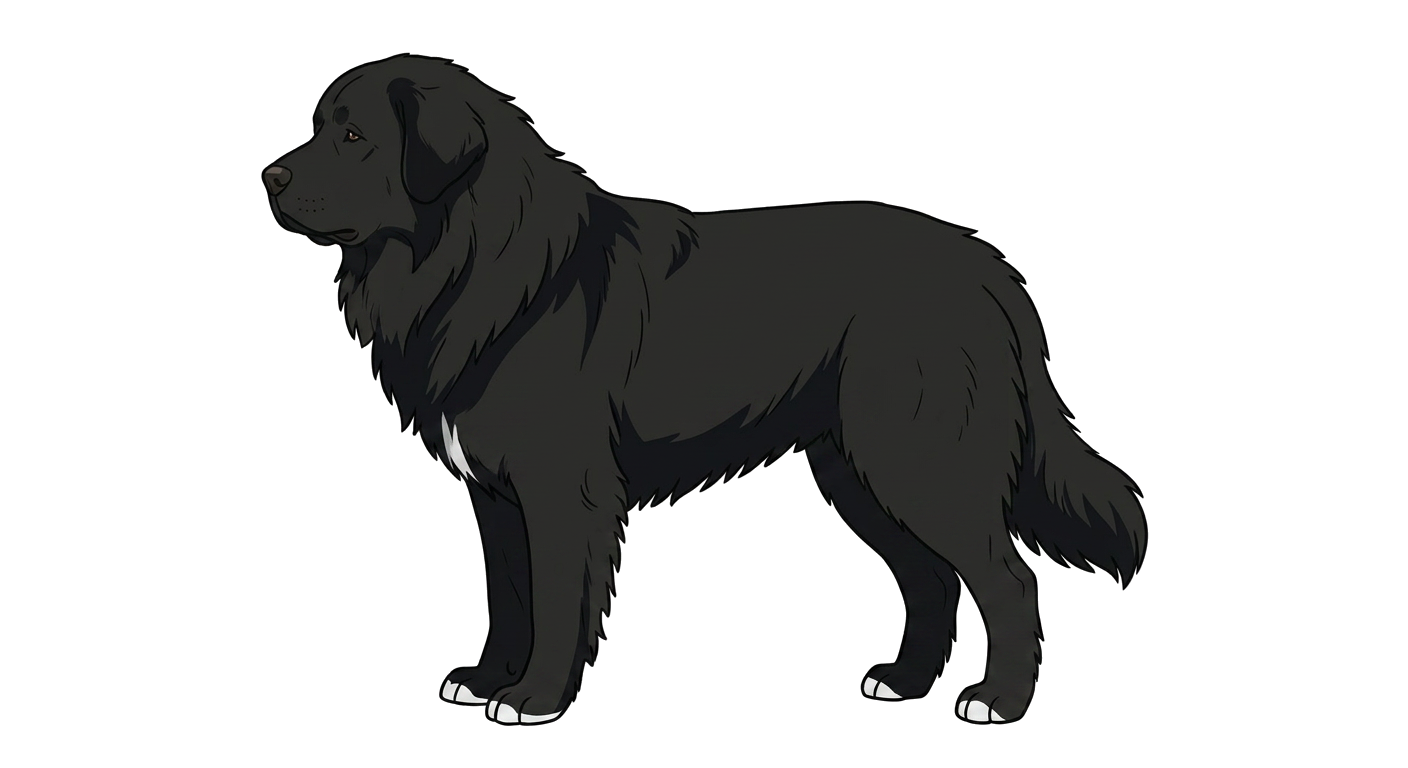 Illustration of a Solid Black coat