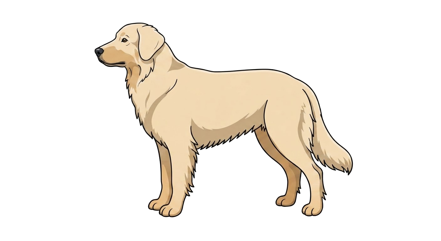 Illustration of a Blond coat
