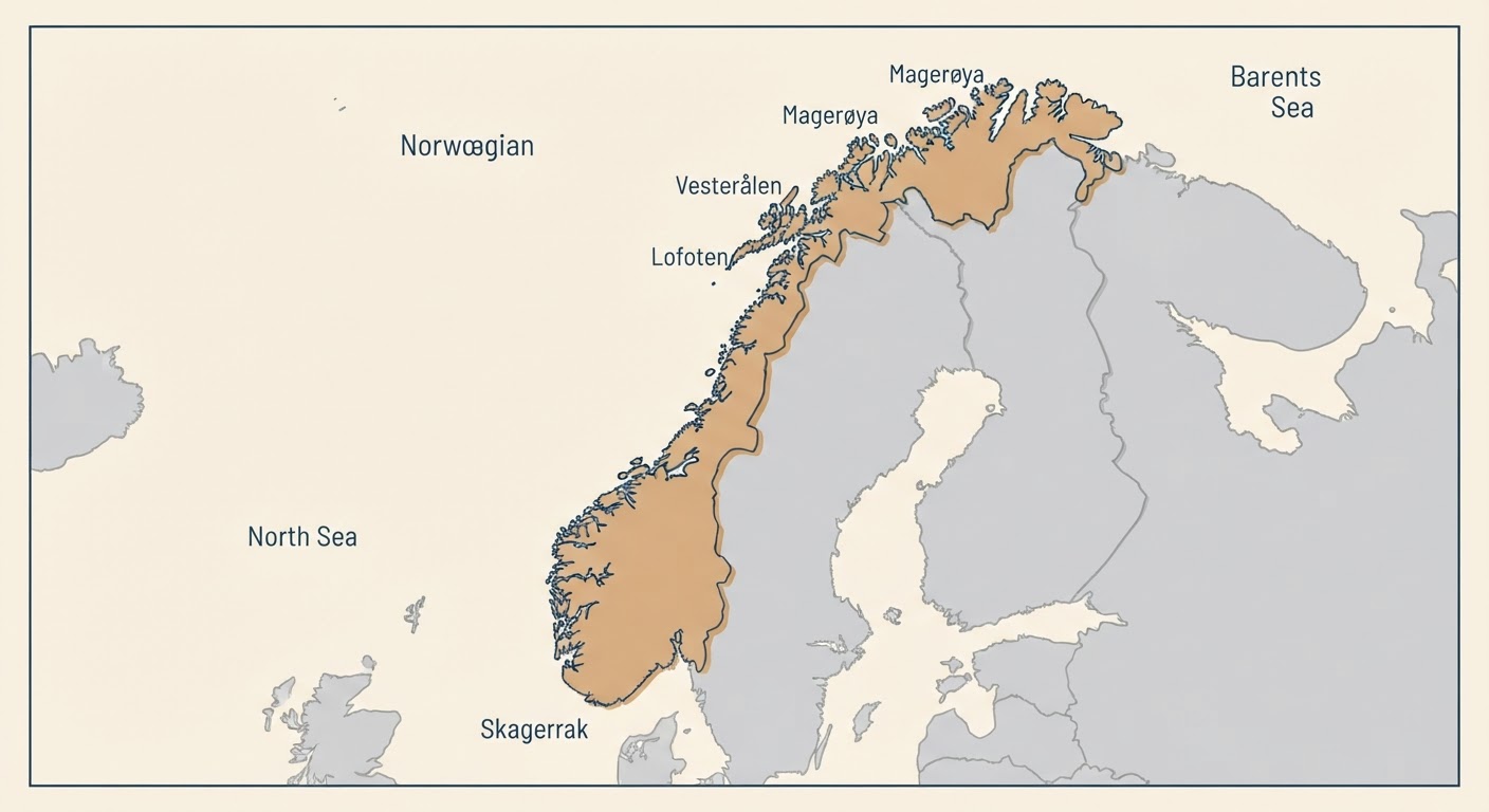 Illustrated map showing the origin of the Hygen Hound