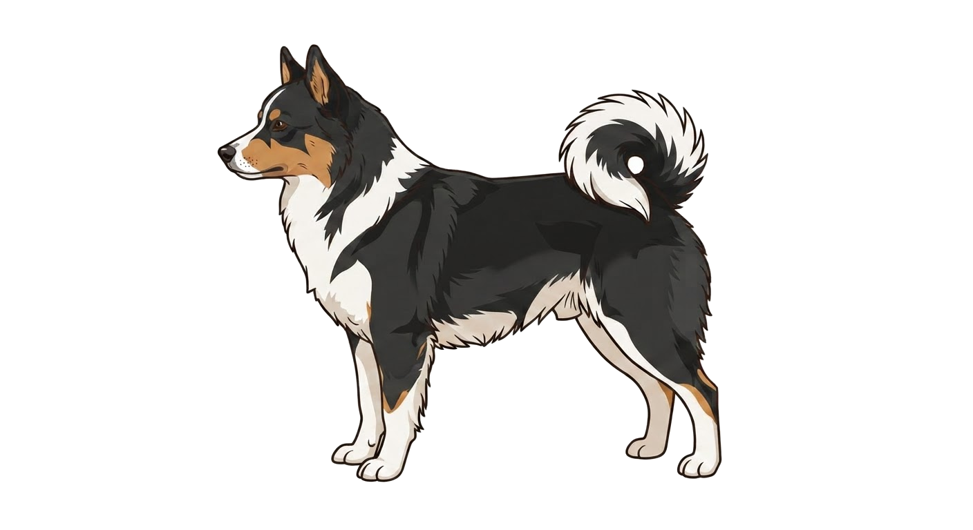 Illustration of a Black and tan coat