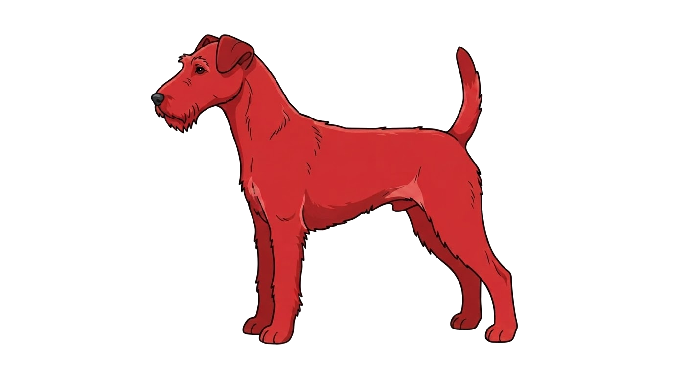 Illustration of a Bright red coat