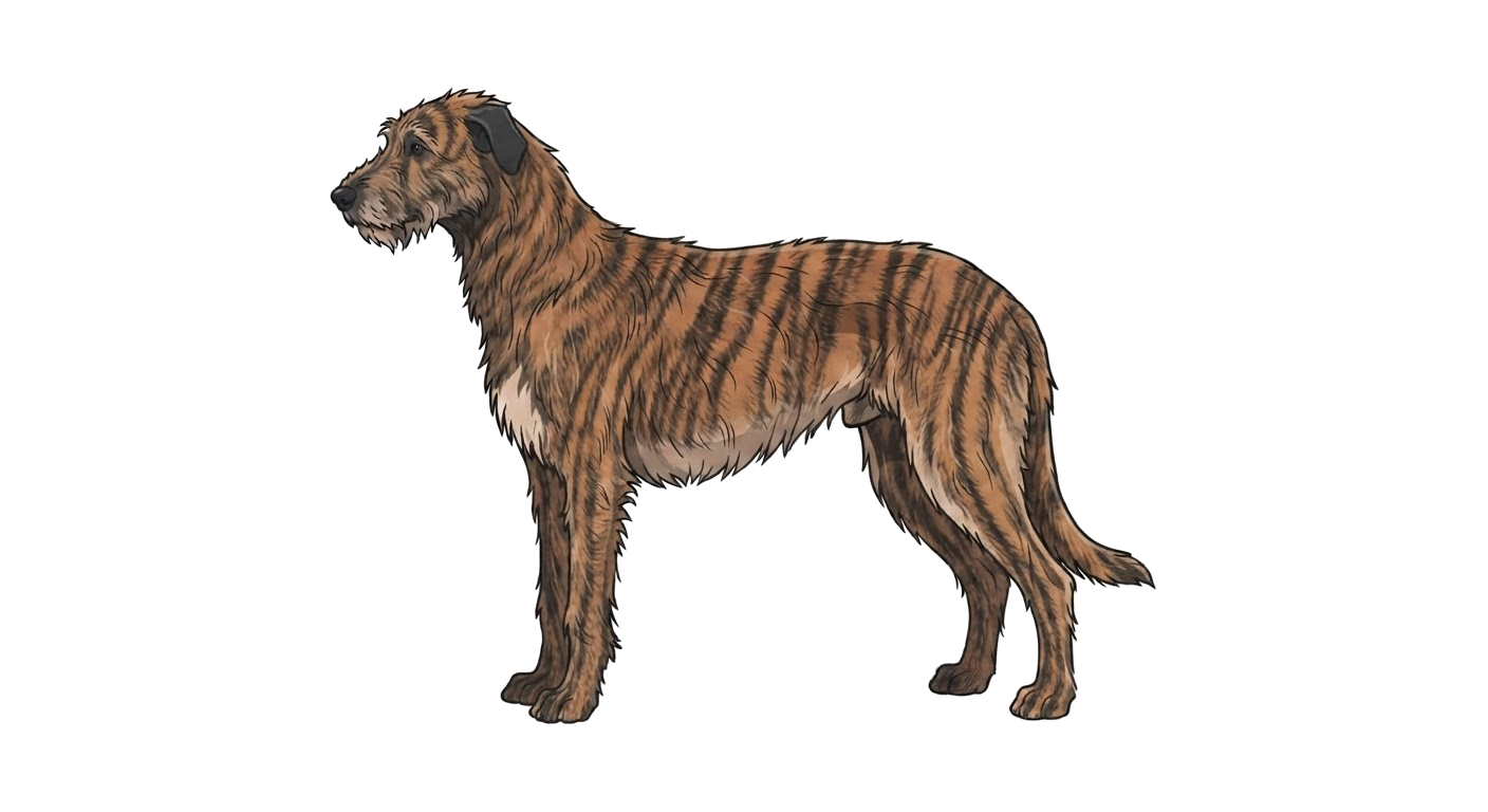 Illustration of a Brindle coat