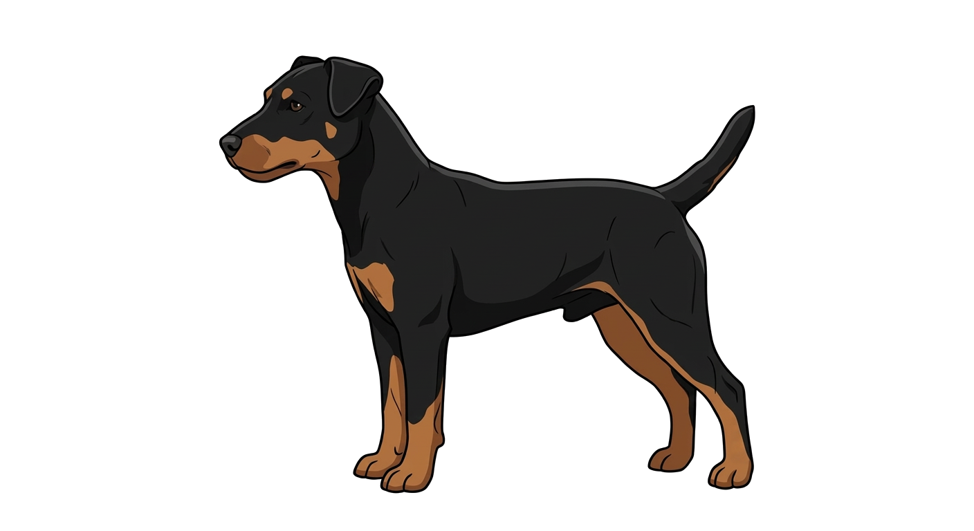 Illustration of a Black & Tan coat