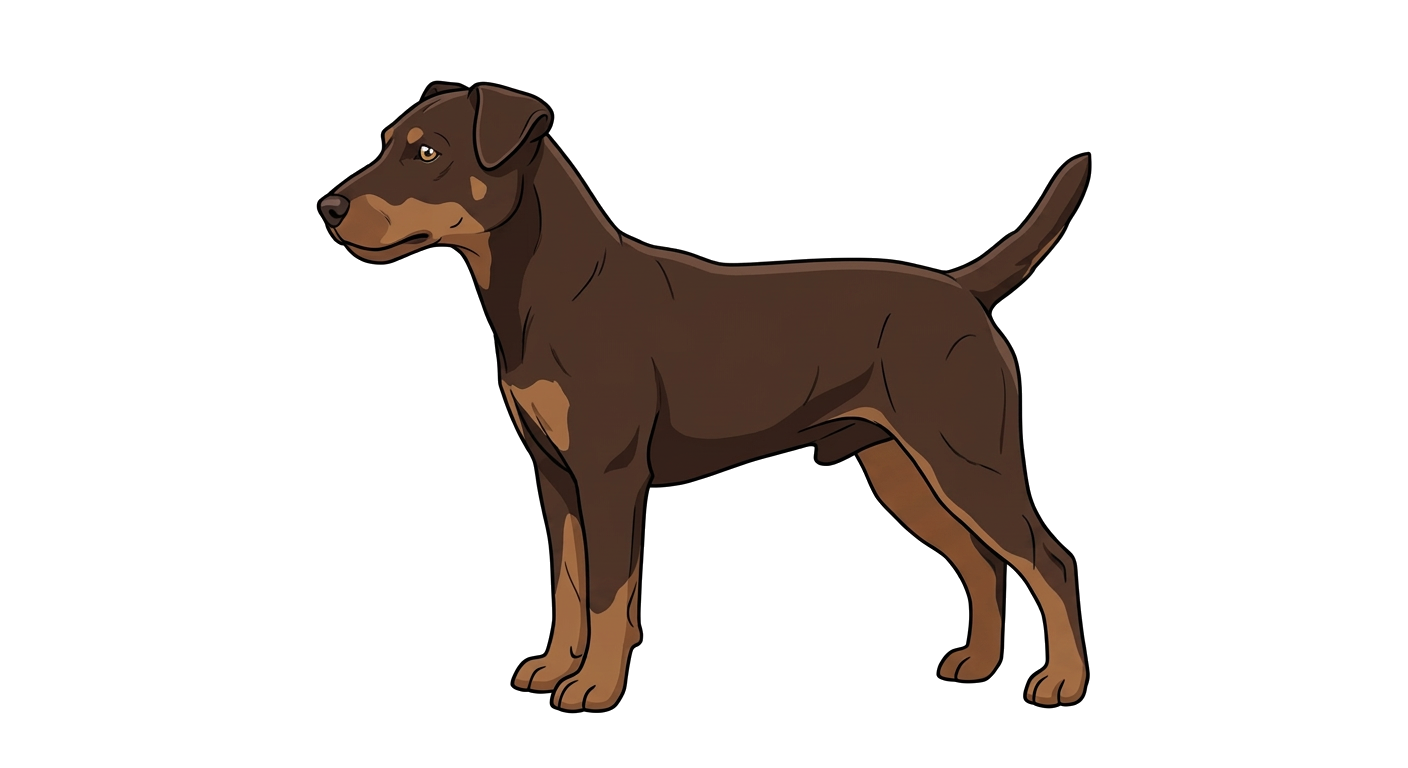Illustration of a Dark Brown & Tan coat