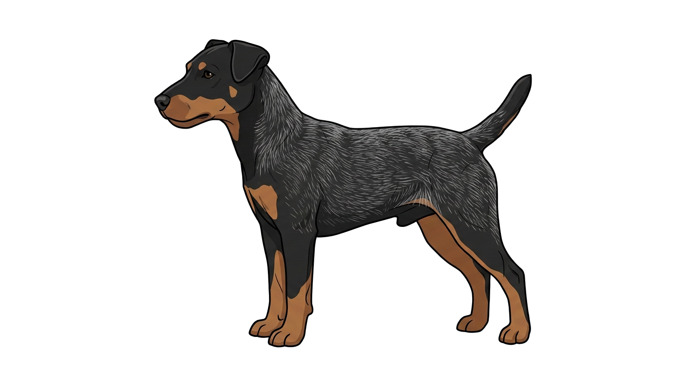 Illustration of a Greying Black coat