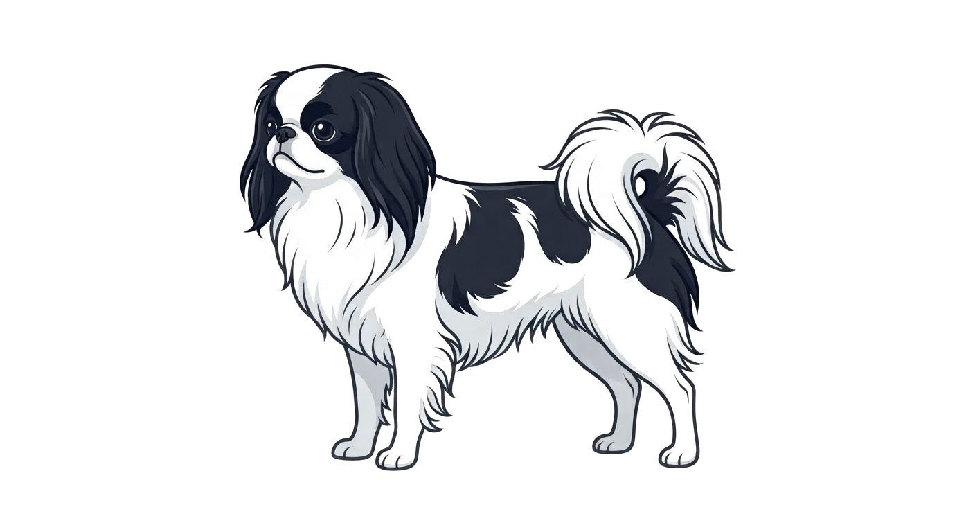 Illustration of a Black and white coat