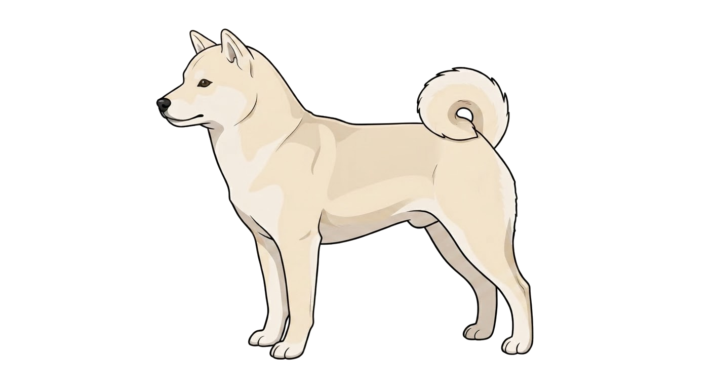 Illustration of a Cream coat