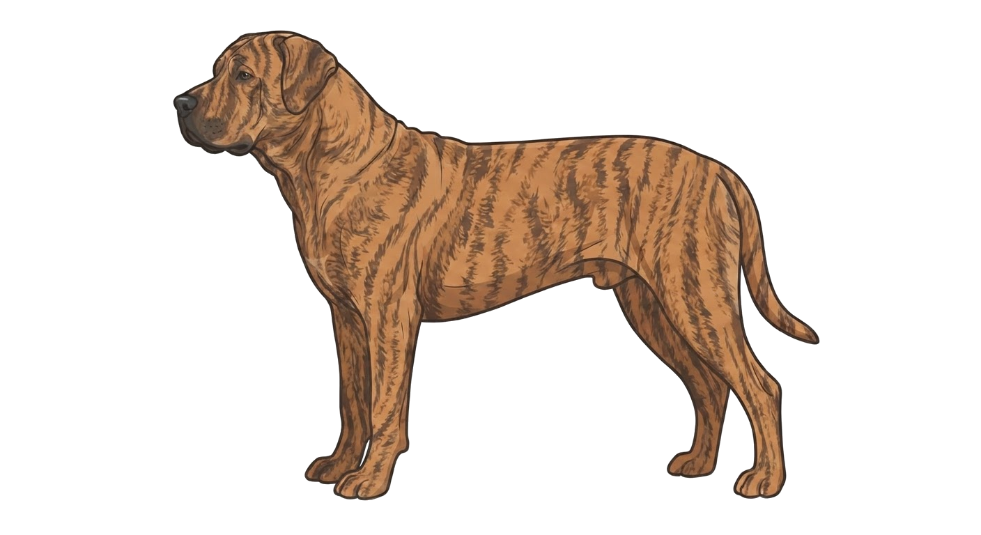 Illustration of a Brindle coat