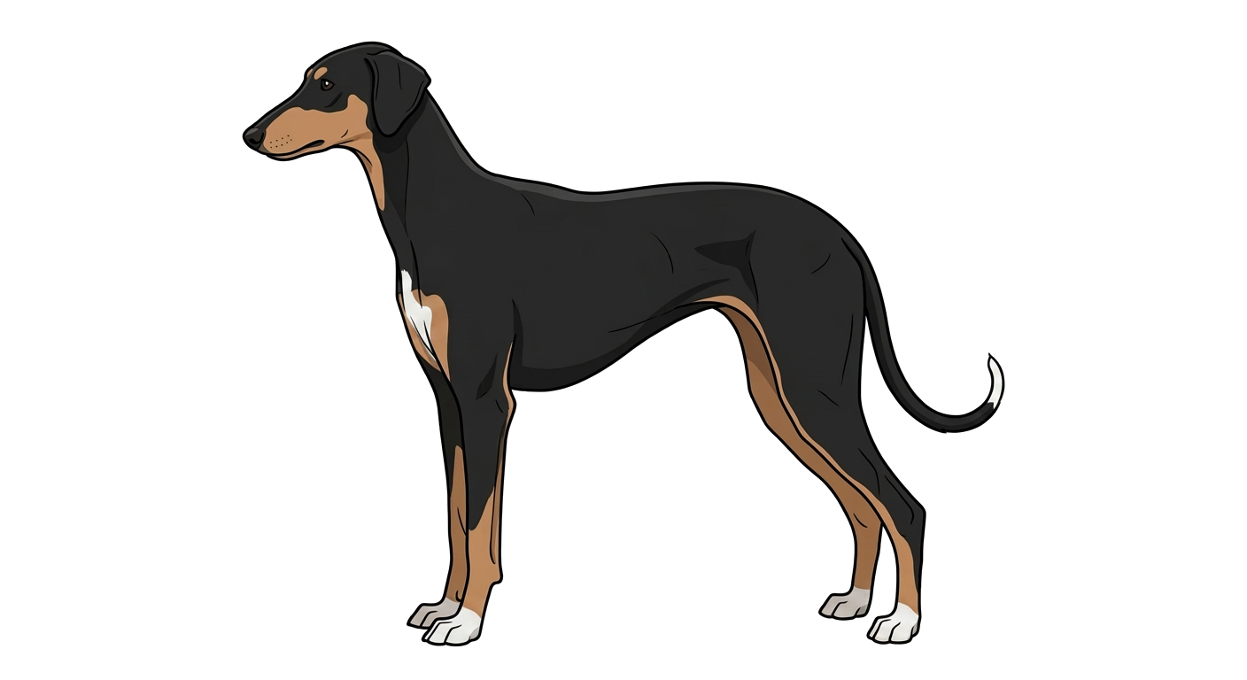 Illustration of a Tri-colour coat