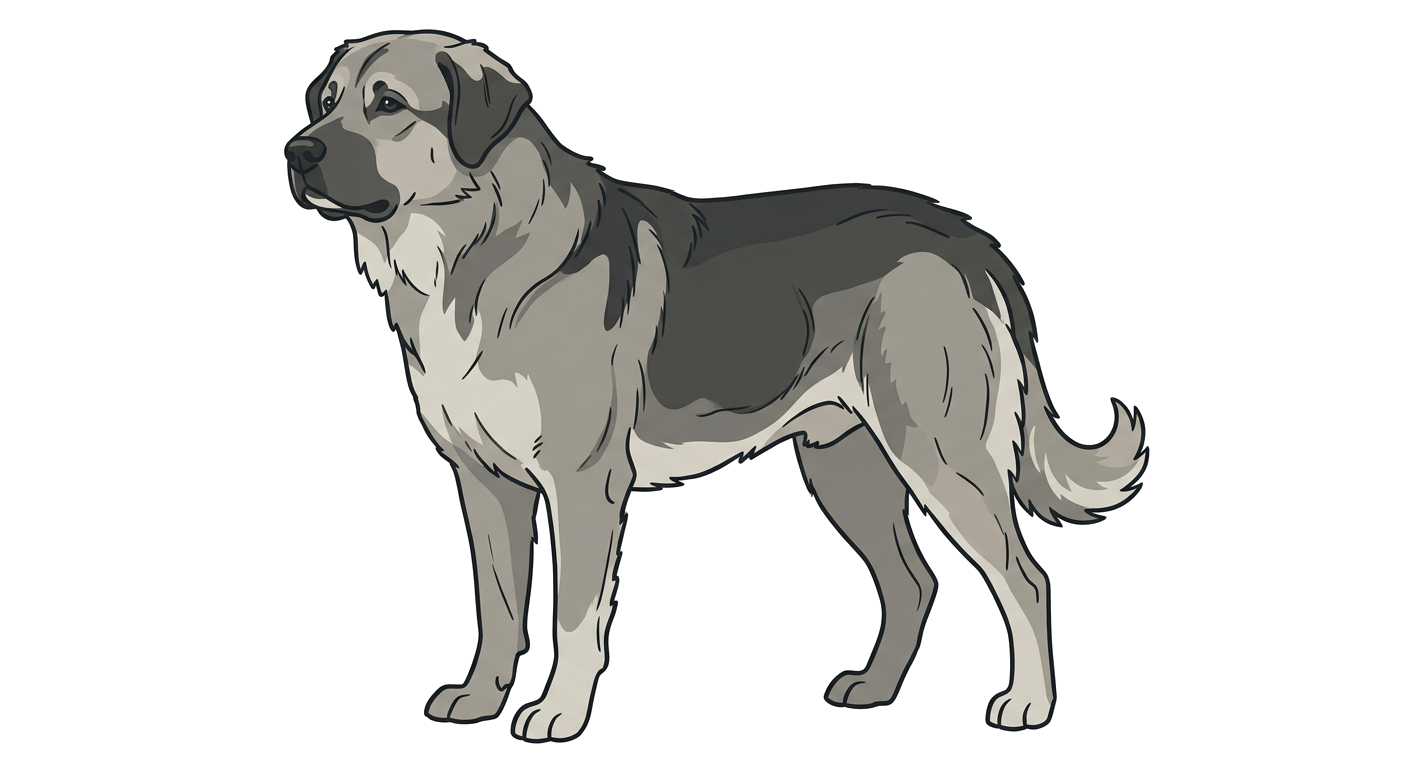 Macedonian Shepherd Dog Karaman illustration