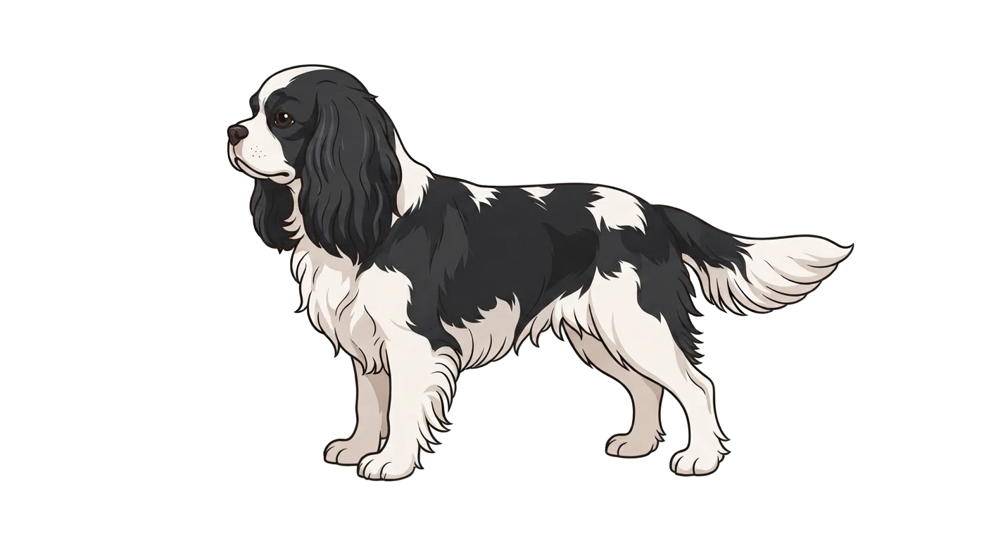 Illustration of a Tricolour coat