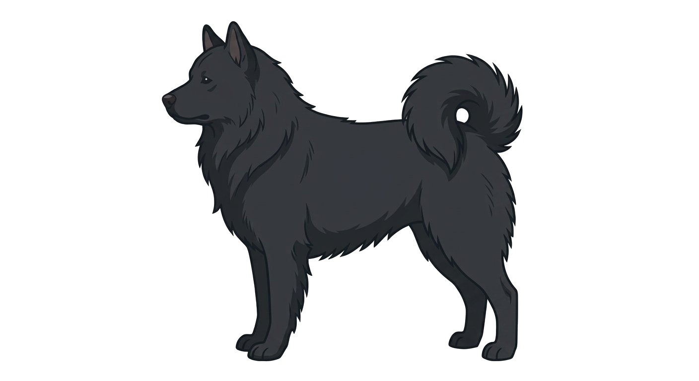 Illustration of a Black coat