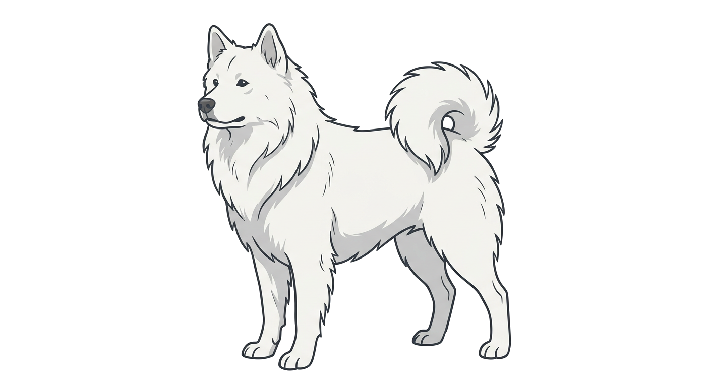 Kintamani-Bali Dog illustration