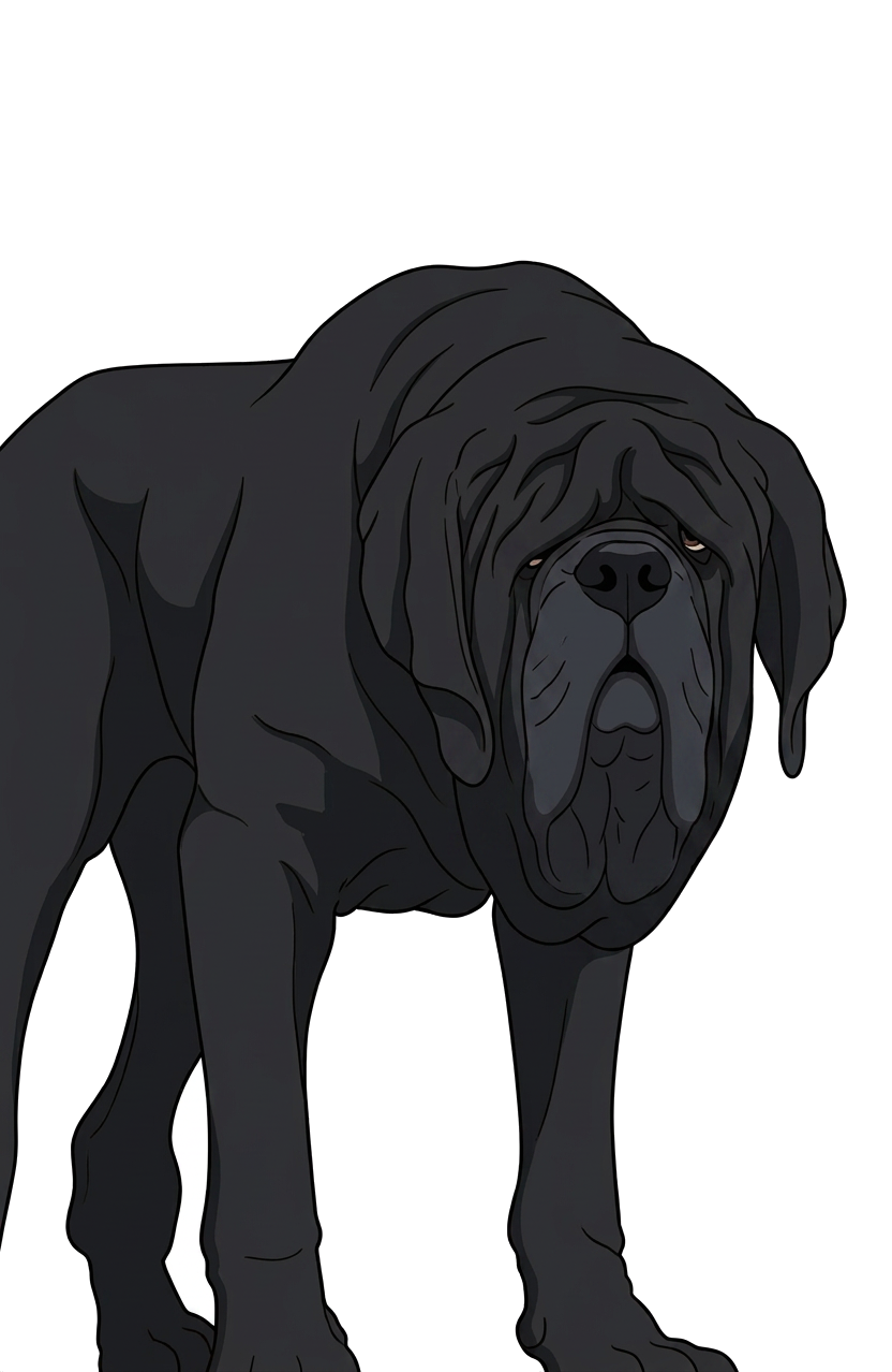 Illustration of a Black coat