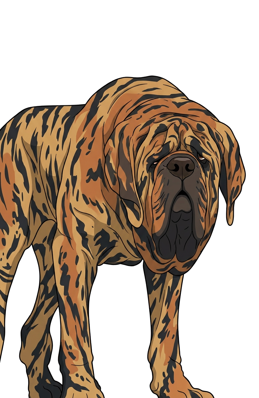 Illustration of a Brindle coat