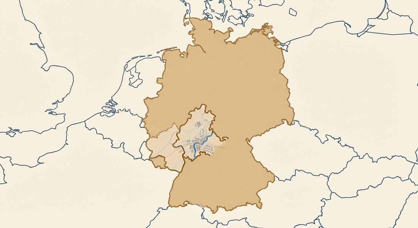 Illustrated map showing the origin of the Kromfohrlander