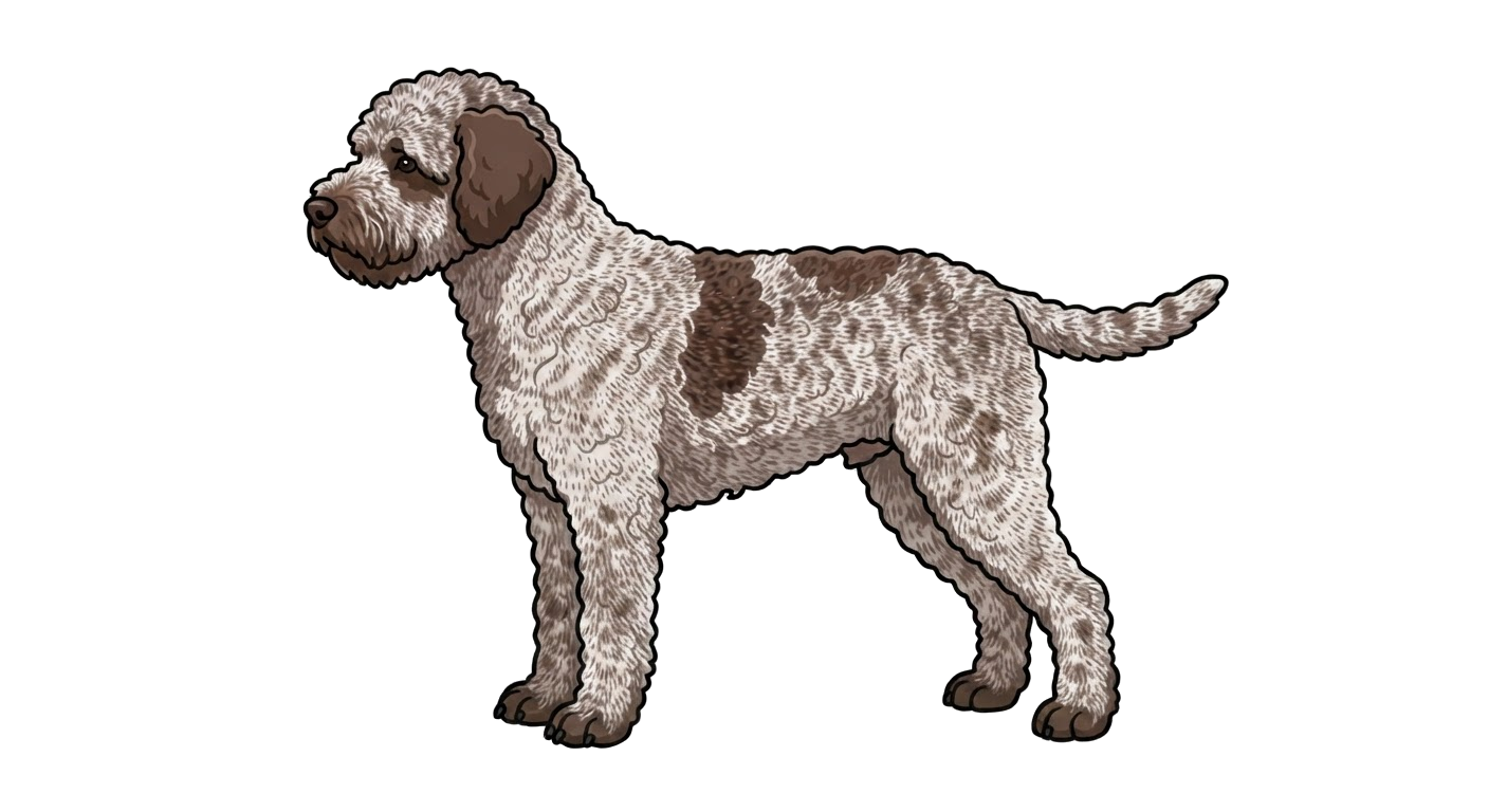 Illustration of a Brown roan coat