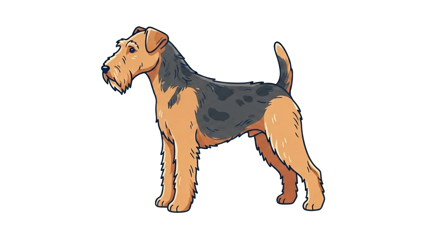 Illustration of a Grizzle and tan coat