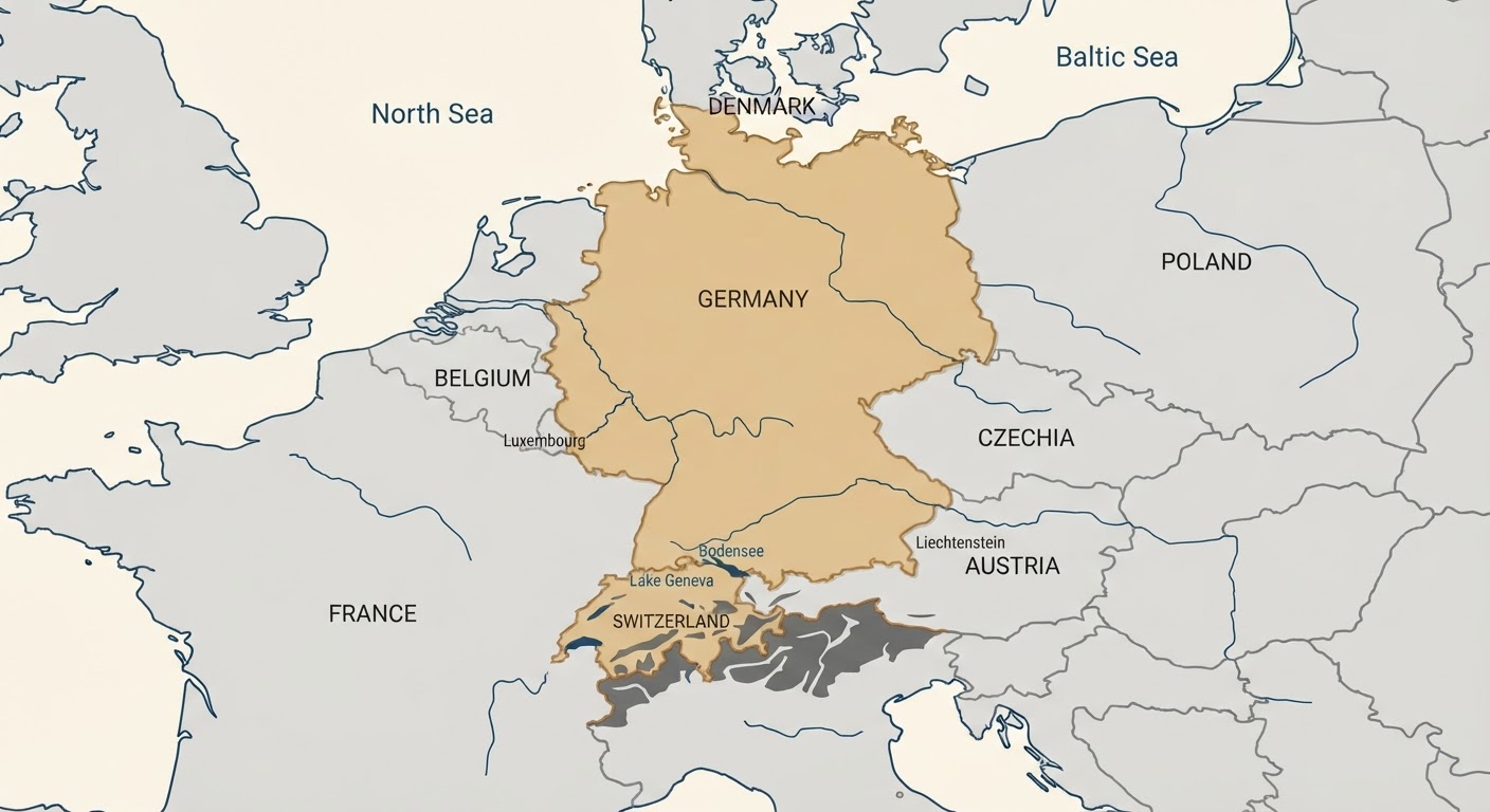 Illustrated map showing the origin of the Landseer