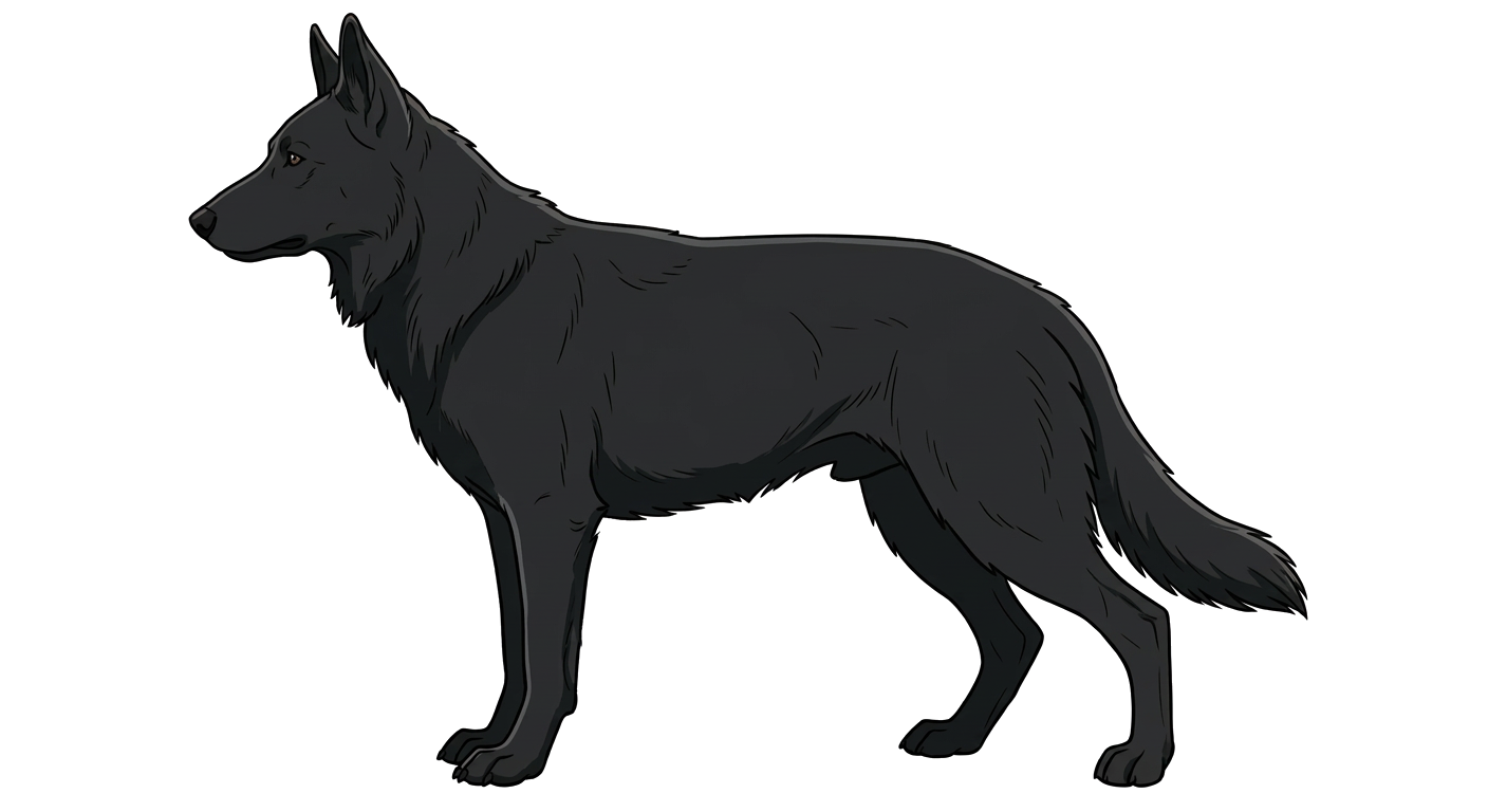 Illustration of a Black coat