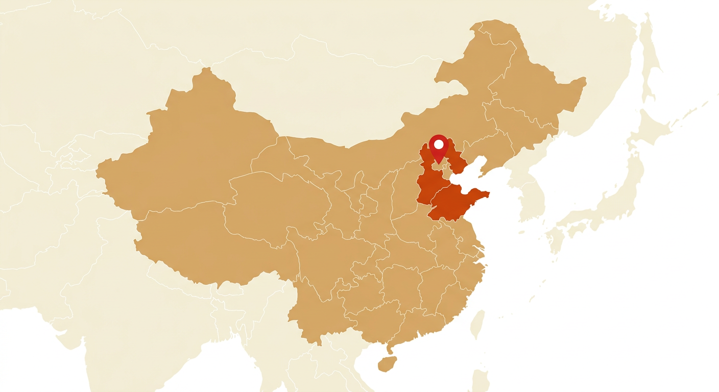 Illustrated map showing the origin of the Langqing Quan