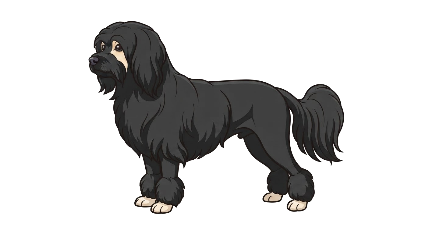 Illustration of a Black coat