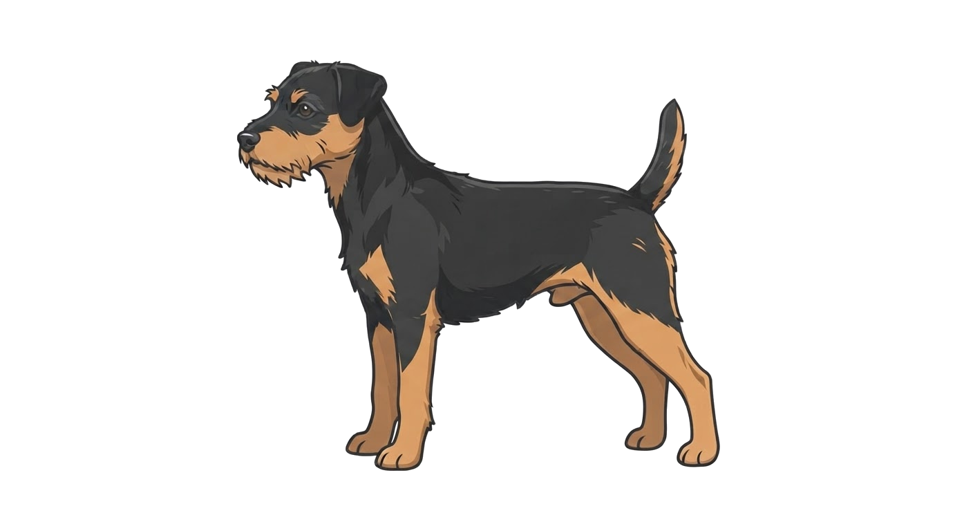 Illustration of a Black & Tan coat