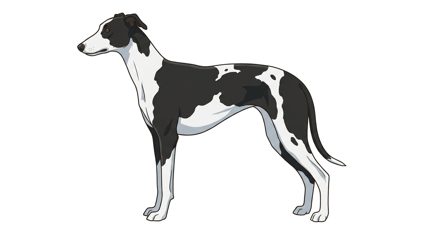 Illustration of a Black & White coat
