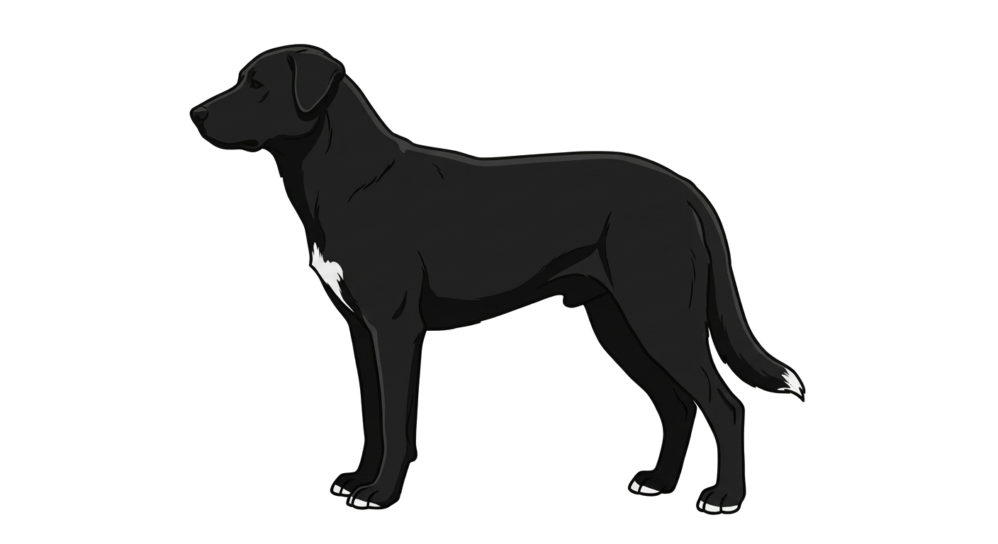 Illustration of a Black coat