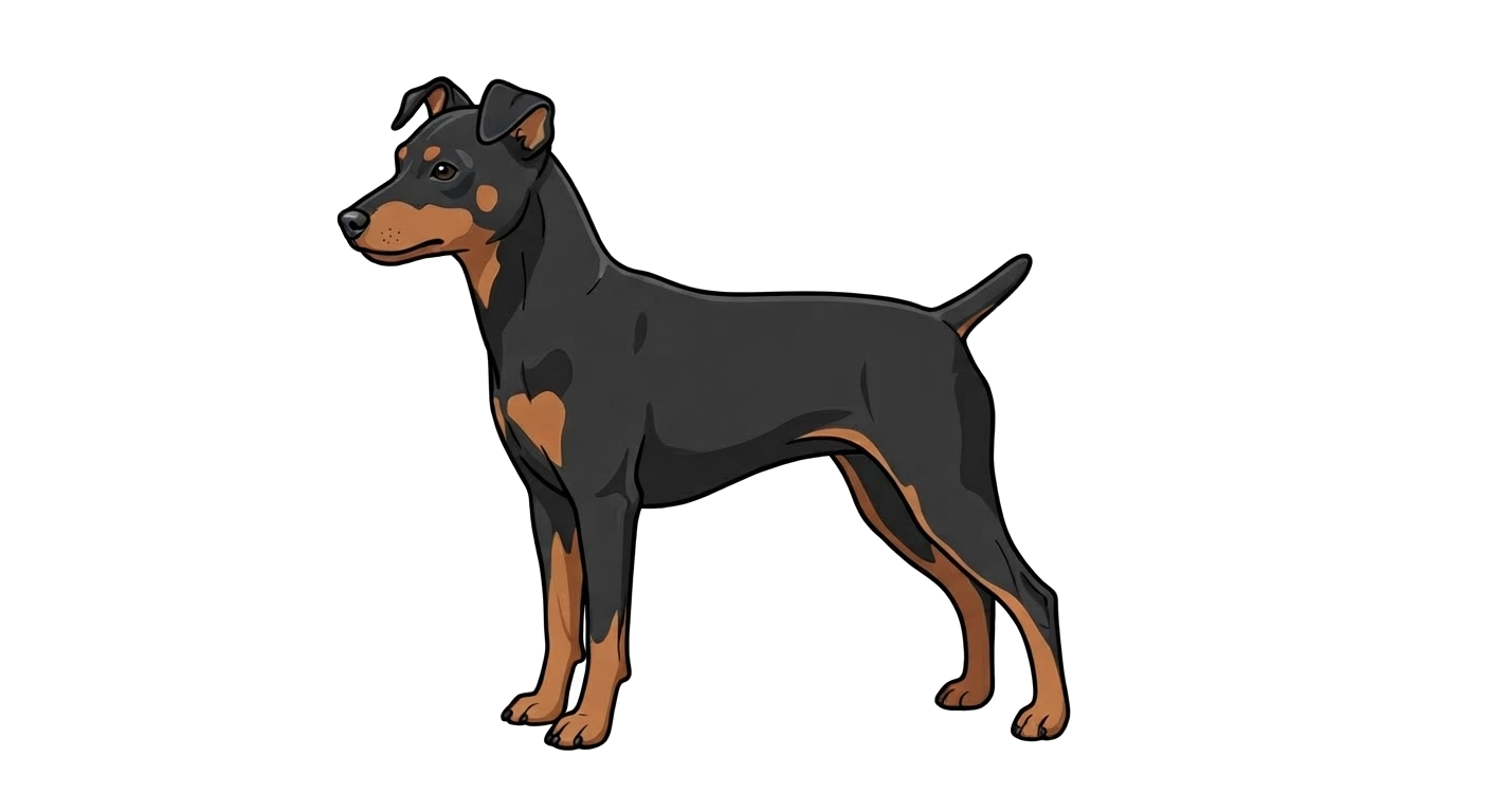 Illustration of a Black & Tan coat