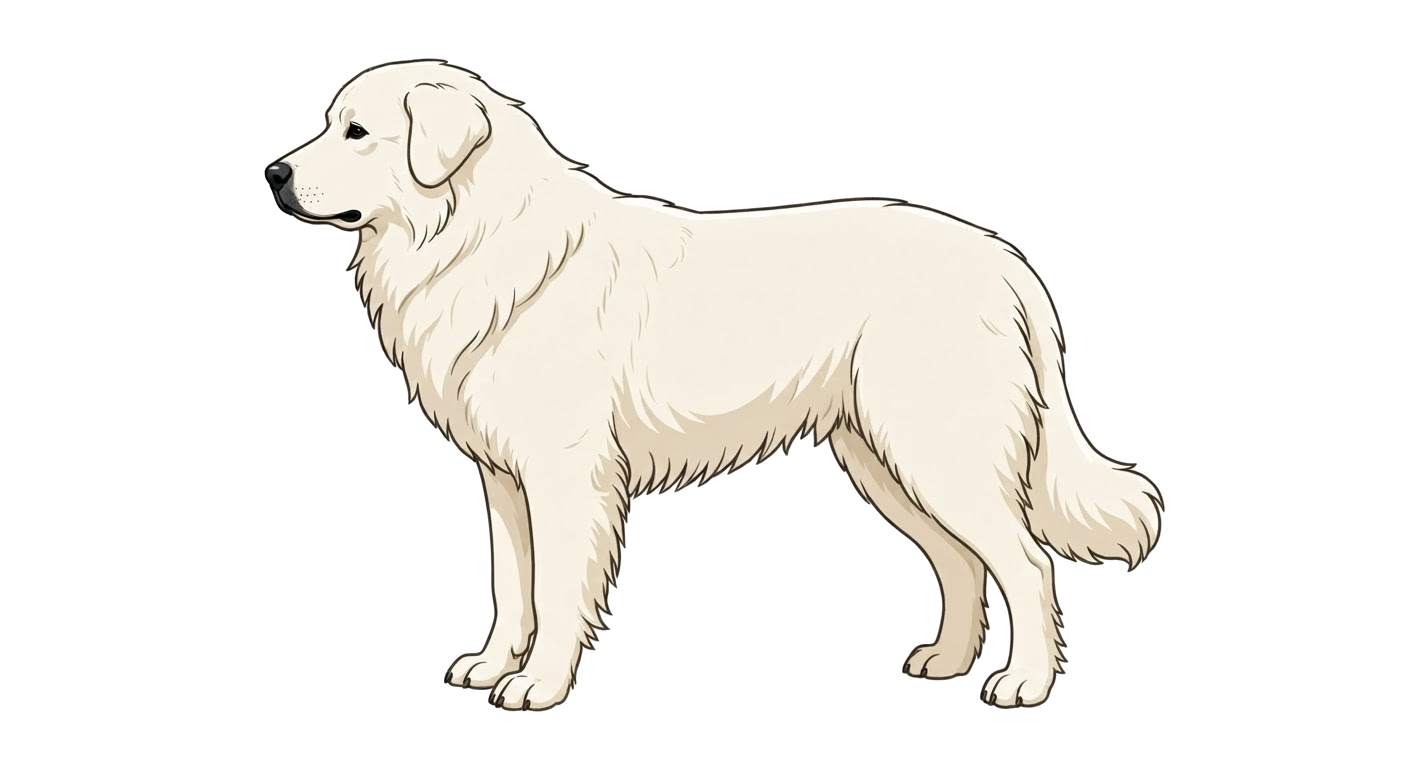 Illustration of a Ivory shading coat