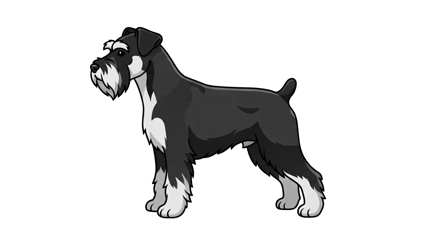 Illustration of a Black and silver coat