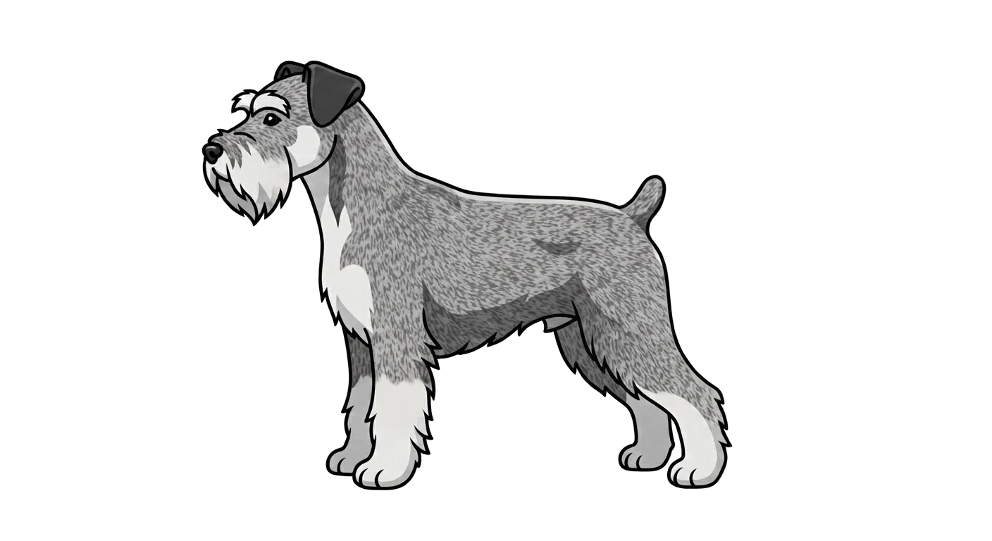 Illustration of a Salt and pepper coat