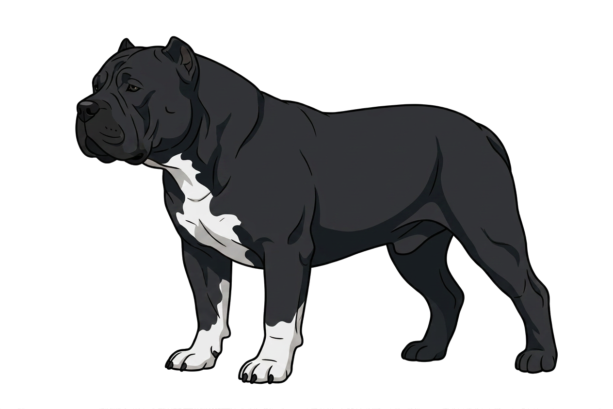 Illustration of a Black coat