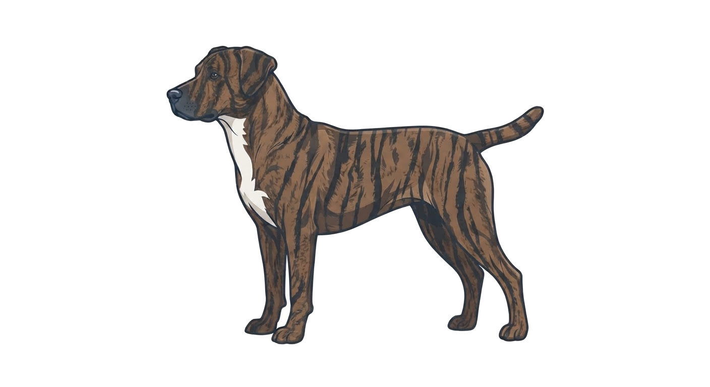 Illustration of a Brindle coat