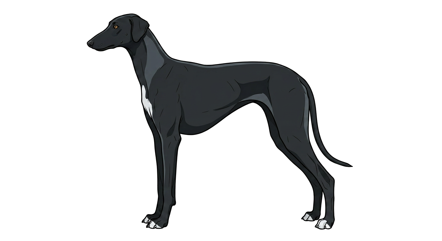 Illustration of a Black coat