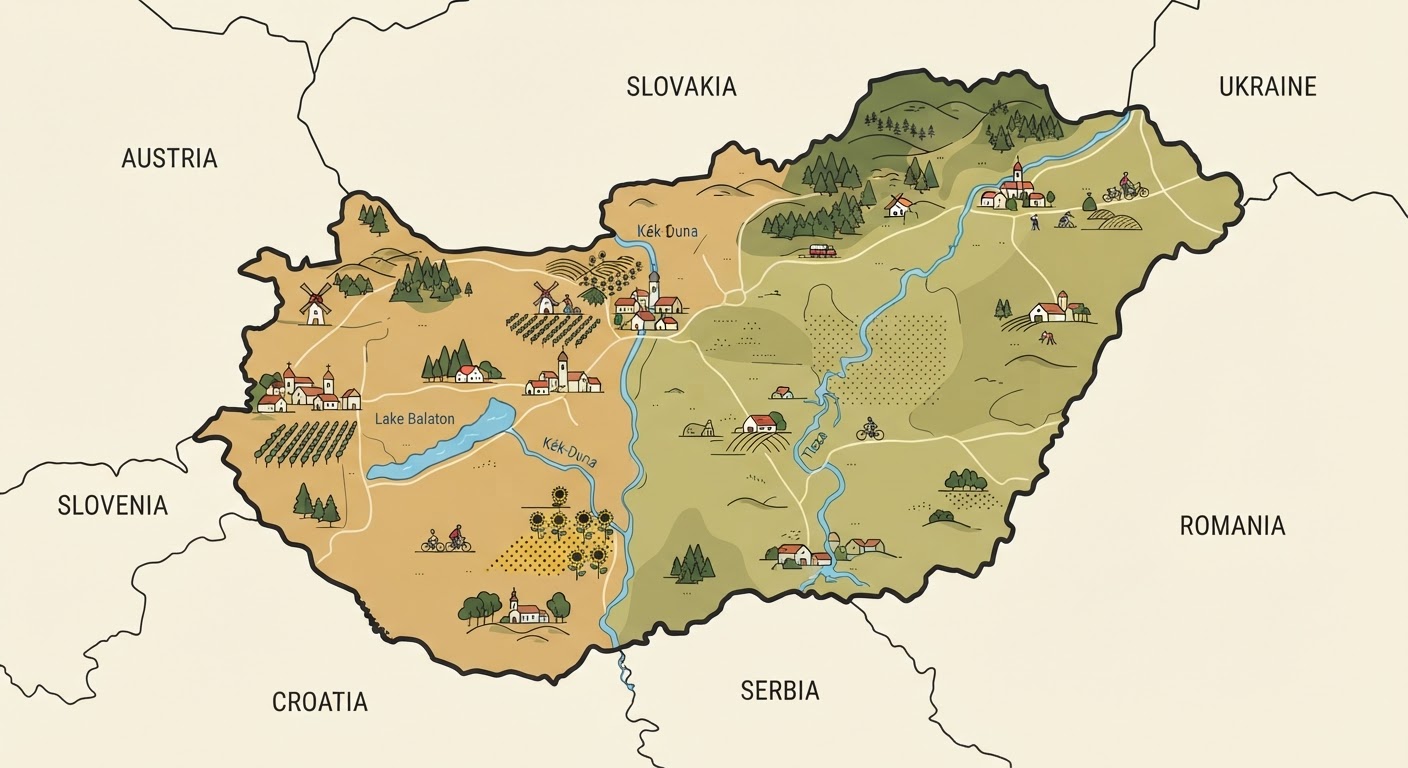Illustrated map showing the origin of the Mudi