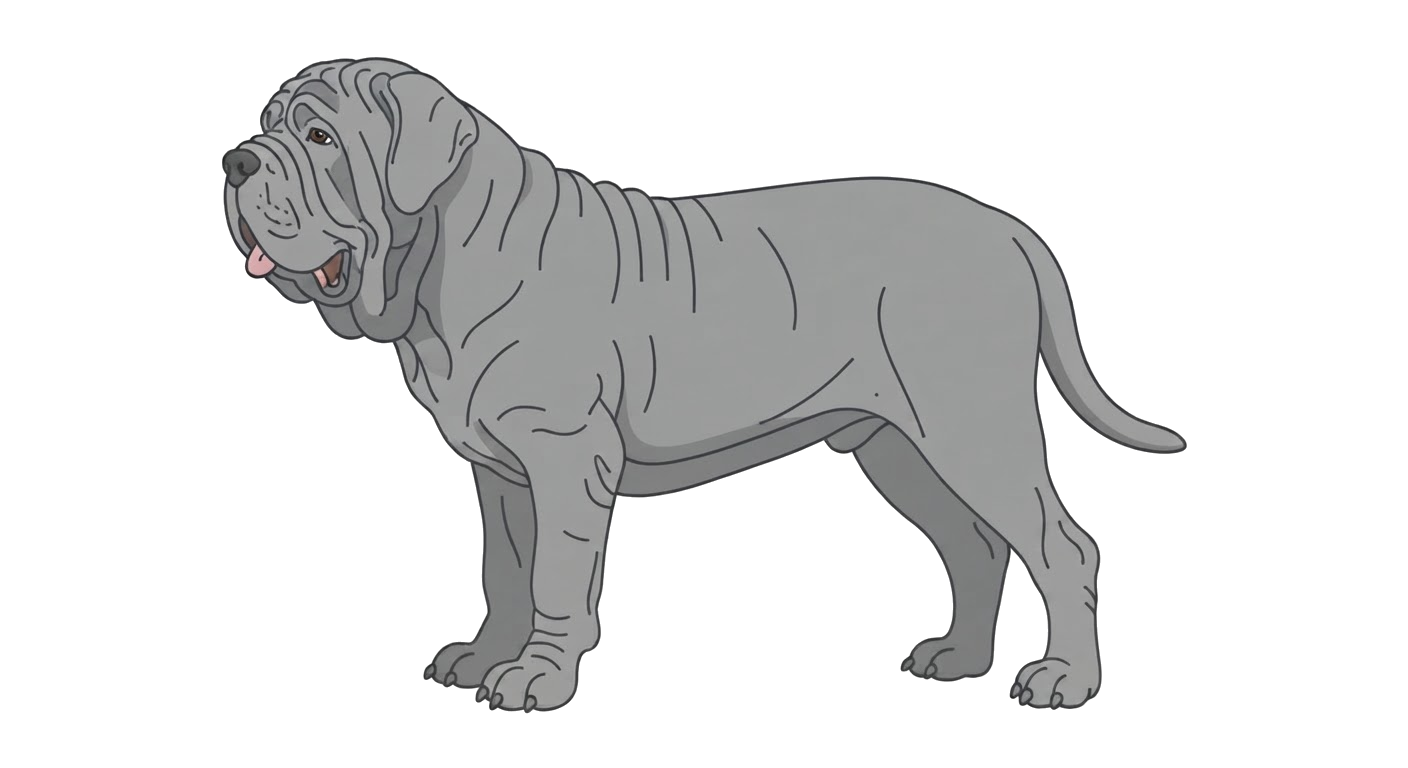 Illustration of a Grey (blue) coat