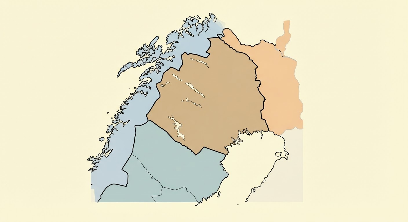 Illustrated map showing the origin of the Norrbottenspets