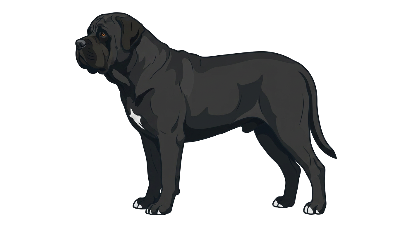 Illustration of a Solid Black coat