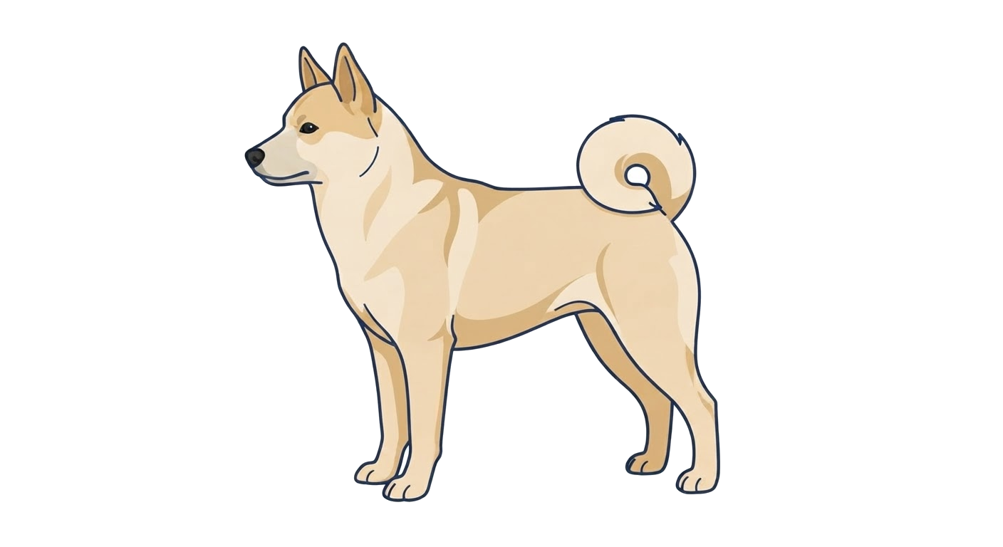 Illustration of a Wheaten coat