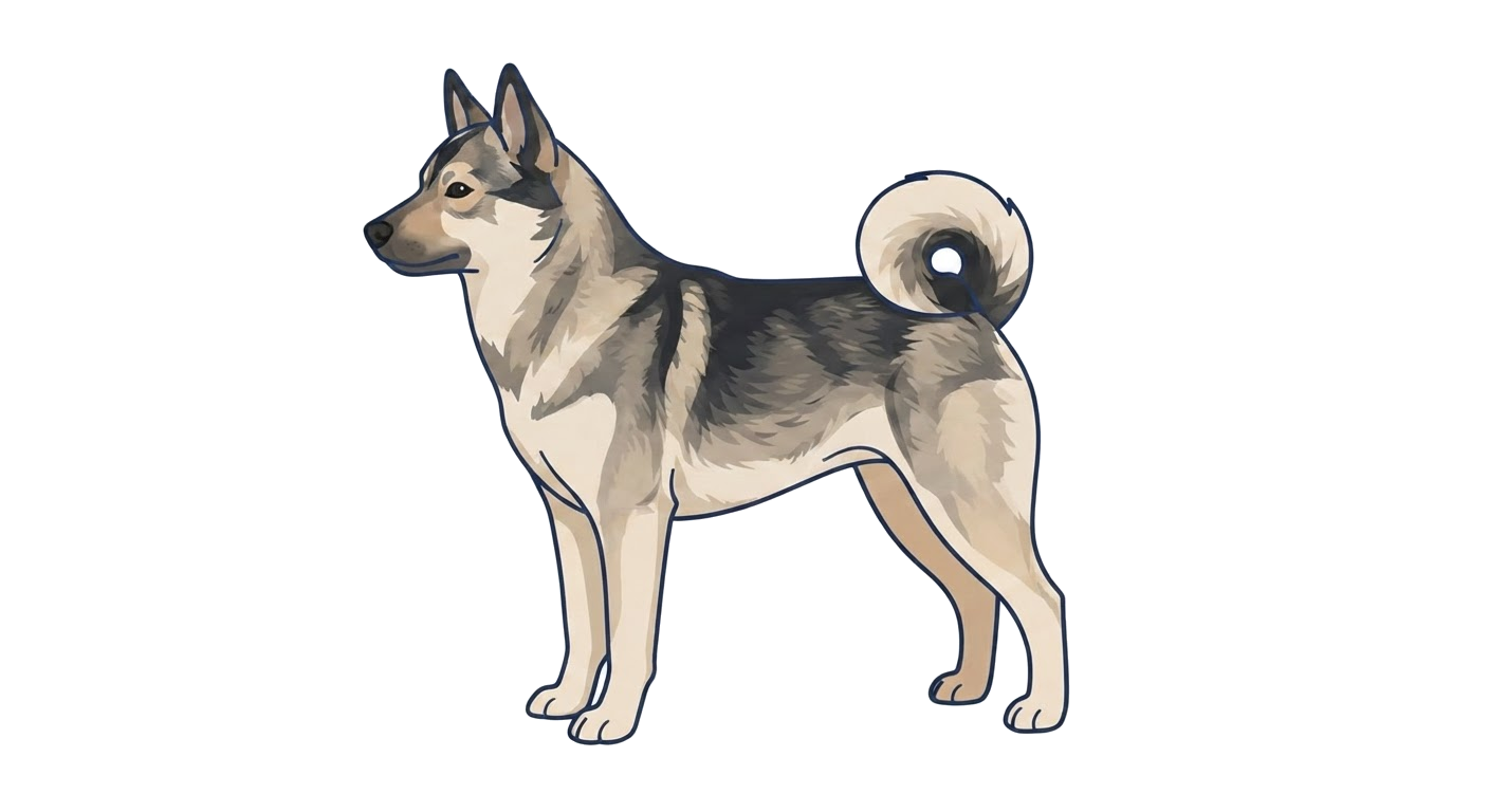 Illustration of a Wolf sable coat