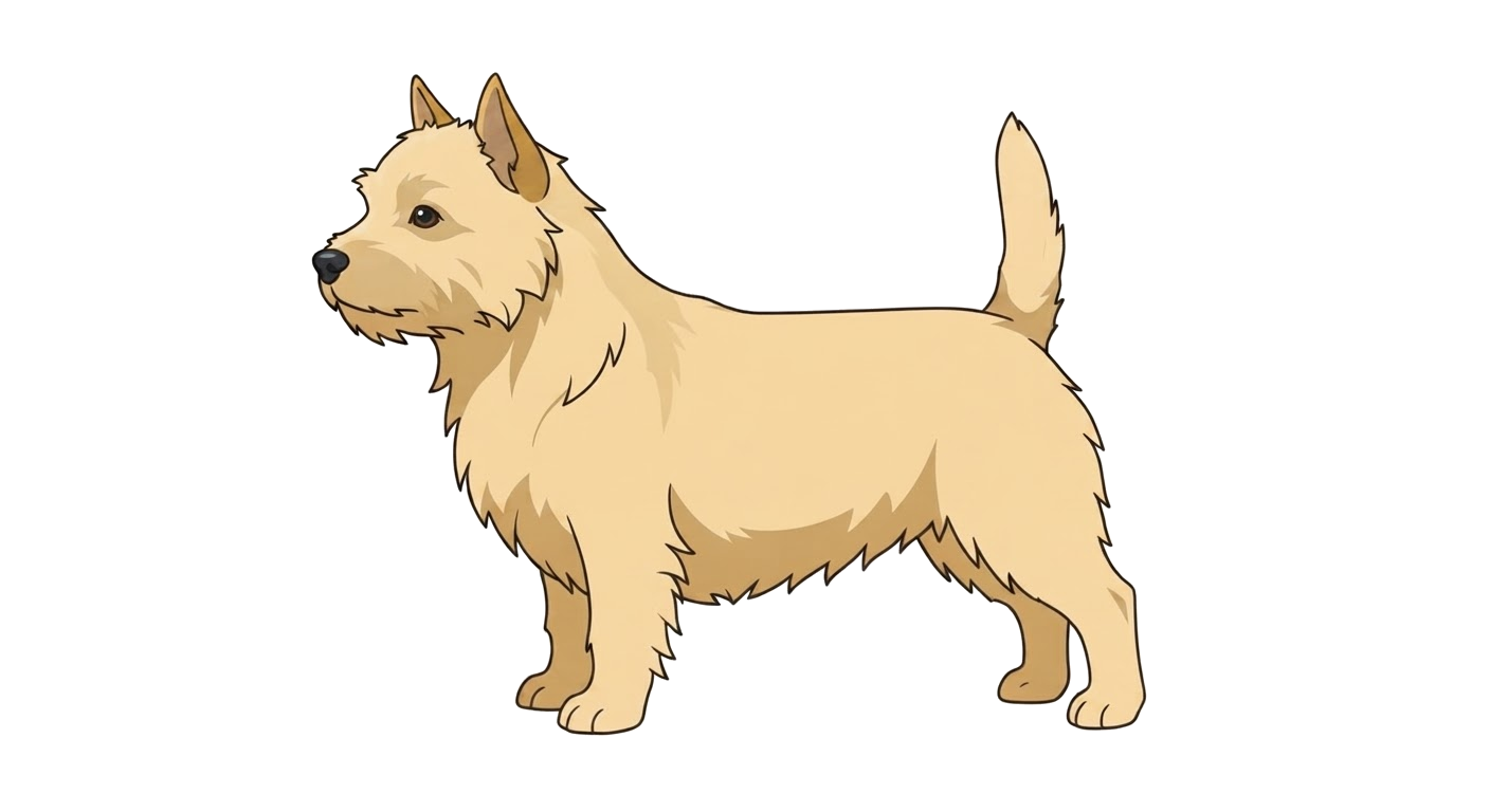 Illustration of a Wheaten coat