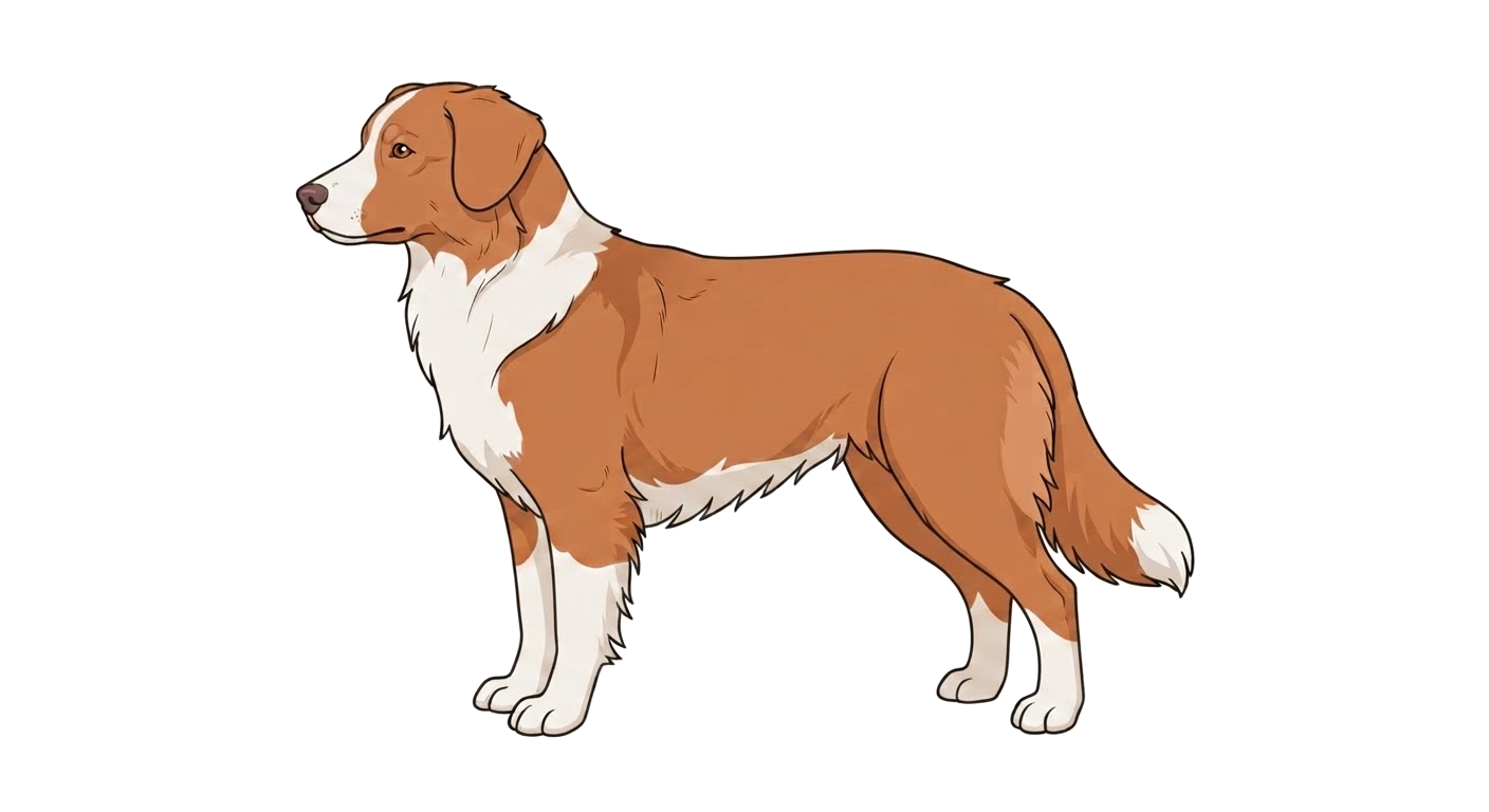 Illustration of a White markings coat